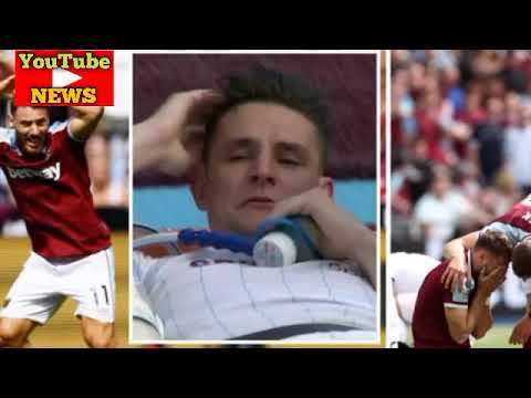 Nikola Vlasic breaks down in tears as Burnley star Westwood is stretchered off on oxygen