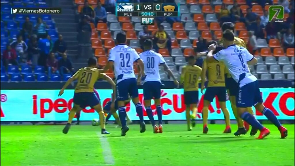 Gol de L. Cavallini | Puebla 1 - 0 Pumas UNAM | LIGA Bancomer MX - Clausura 2019 - Jornada 11
