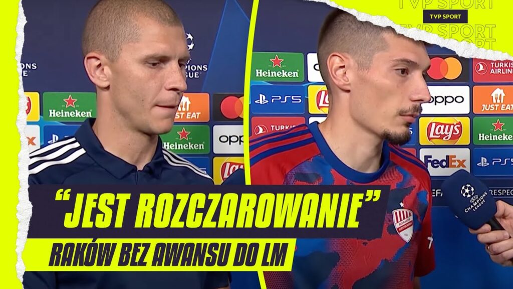GRABARA, SZWARGA, RUNDIĆ I ARSENIĆ PO KOPENHAGA - RAKÓW: DO LM ZABRAKŁO ODWAGI W ATAKU | WYWIADY