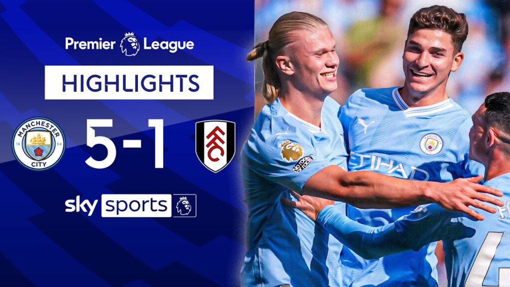 Haaland scores SEVENTH hat-trick for City 🔥 | Manchester City 5-1 Fulham | Premier League Highlights