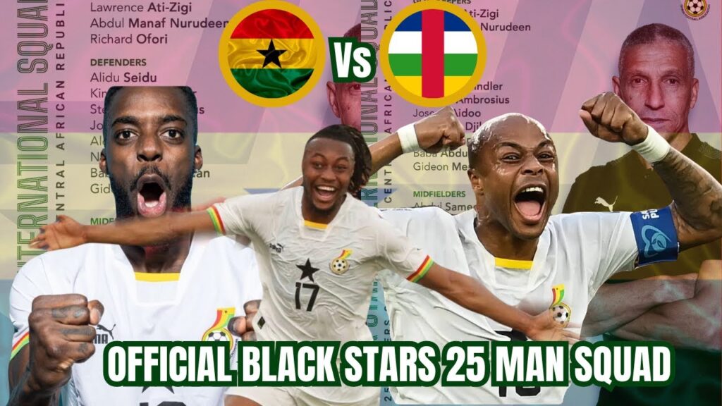 BREAKING :GHANA 🇬🇭 VS CAR: CHRIS HUGHTON NAMES 25 PLAYERS FOR SHOWDOWN + PARTEY OUT,BABA RAHMAN IN BREAKING :GHANA 🇬🇭 VS CAR: CHRIS HUGHTON NAMES 25 PLAYERS FOR SHOWDOWN + PARTEY OUT,BABA RAHMAN IN