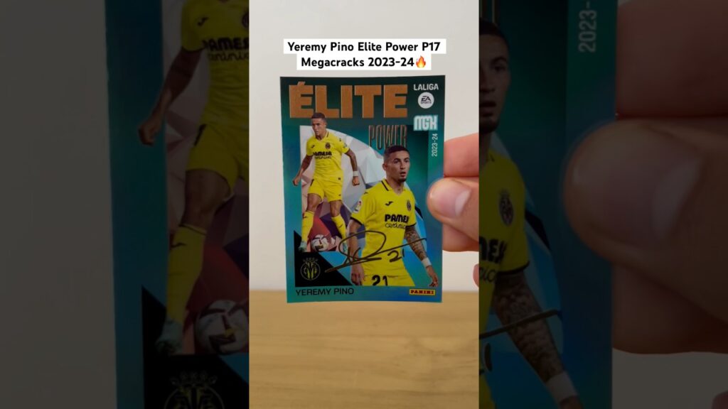 🟡Cromo Yeremy Pino Paralela Megacracks 2023-24 #cards #cromos #megacracks #yeremypino #elitepower