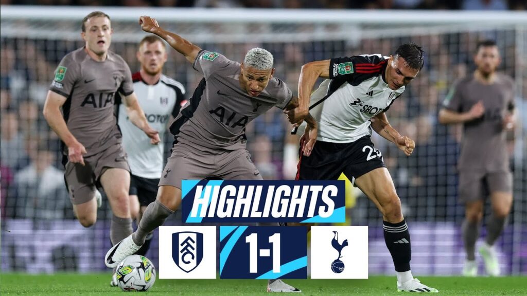 FULHAM 1-1 TOTTENHAM HOTSPUR (5-3 ON PENS) // CARABAO CUP HIGHLIGHTS