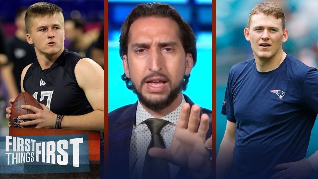 FIRST THINGS FIRST | Nick Wright "reacts" Zappe clears waivers to join Patriots practice squad