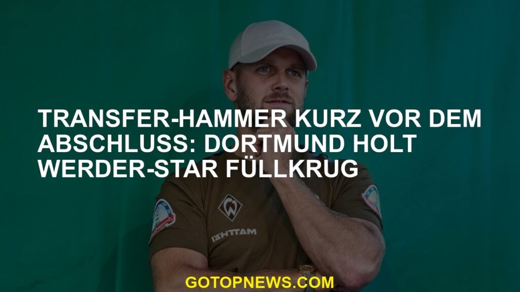 Transfer-Hammer kurz vor dem Abschluss: Dortmund holt Werder-Star Füllkrug
