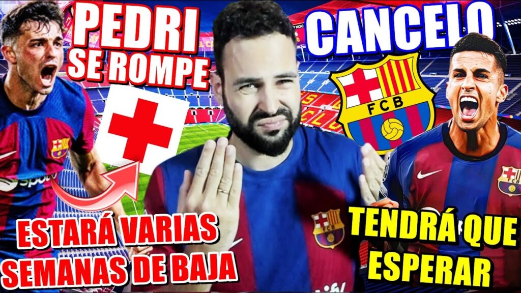 🚨PEDRI se LESIONA y ESTARÁ SEMANAS de BAJA ¡PREOCUPANTE! - CANCELO TENDRÁ que ESPERAR - ÚLTIMA HORA