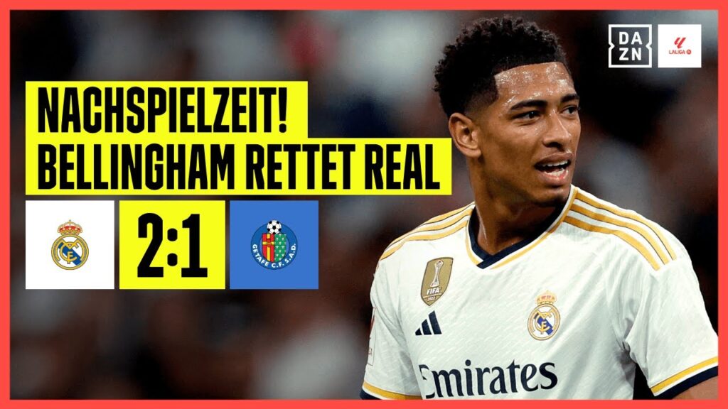 Bellingham wieder Matchwinner! Real siegt in Nachspielzeit: Real Madrid – Getafe 2:1 | LaLiga | DAZN Bellingham wieder Matchwinner! Real siegt in Nachspielzeit: Real Madrid - Getafe 2:1 | LaLiga | DAZN
