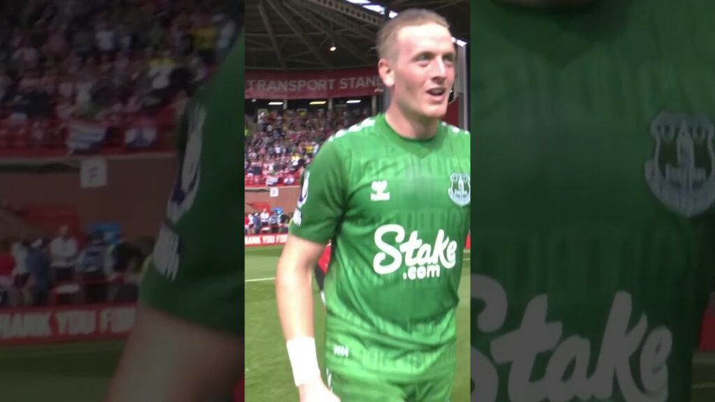 UNBELIEVABLE Jordan Pickford DOUBLE save! 🤯 #everton #premierleague #pickford #save