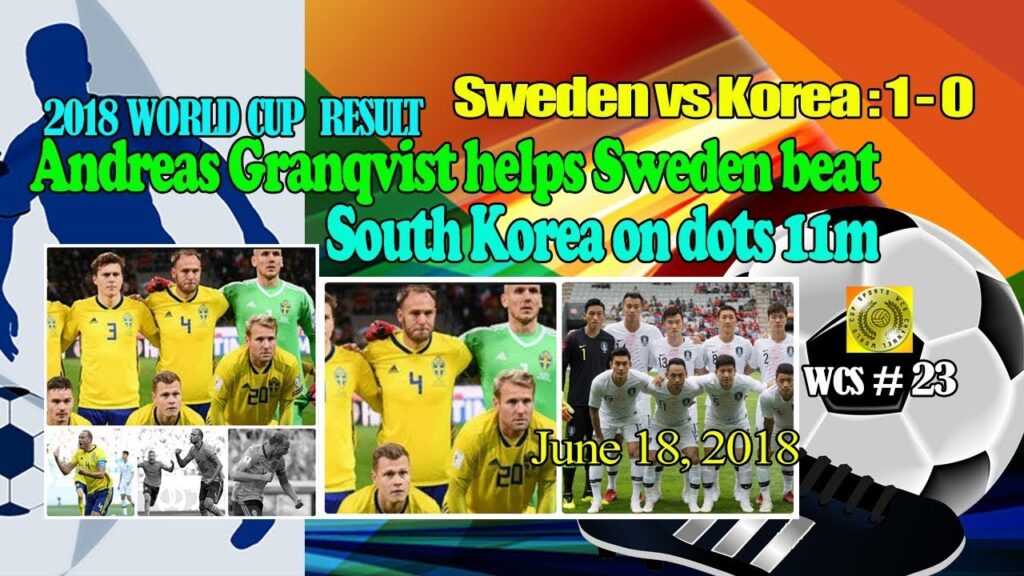 Andreas Granqvist helps Sweden beat South Korea on dots 11m - WCS 23