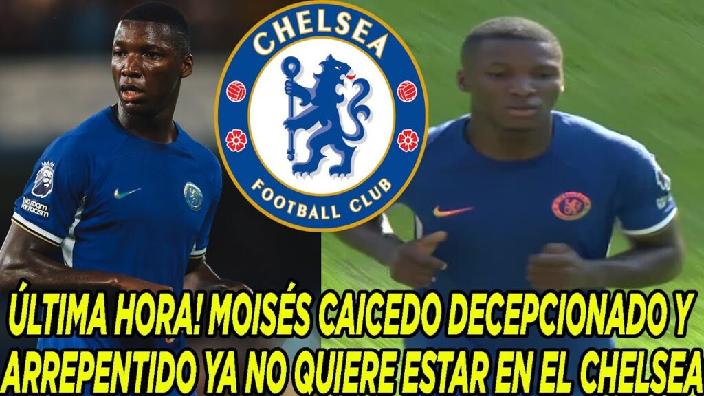 ÚLTIMA HORA! MOISÉS CAICEDO DECEPCIONADO Y ARREPENTIDO YA NO QUIERE ESTAR EN EL CHELSEA