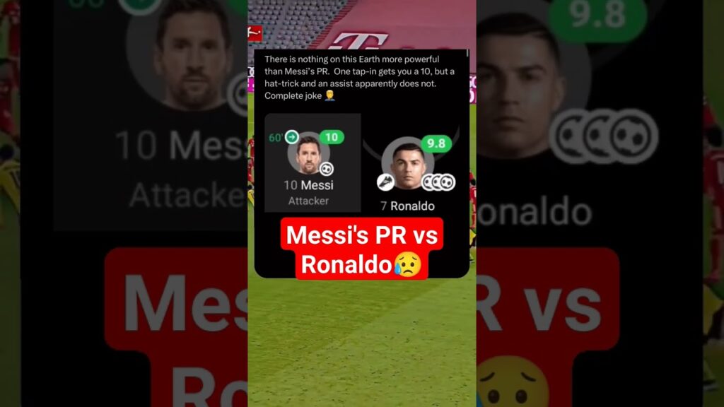 Messi and Ronaldo's Ratings🤐#messi #cristianoronaldo #football