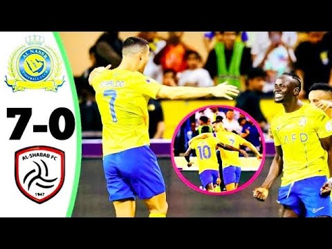 Ronaldo, Sadio Mane Dancing * - AlNassr vs AlShabab 6-0 1 O- All Goals & Highlights