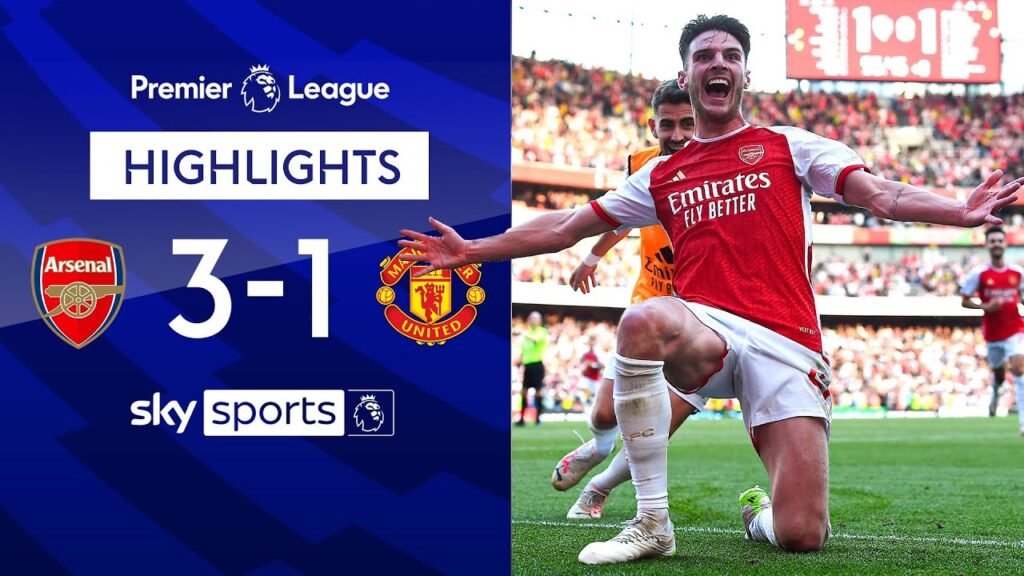 Rice scores in 96th minute to send Emirates WILD! | Arsenal 3-1 Man Utd | Premier League Highlights