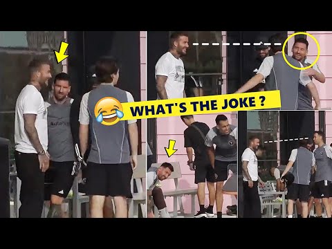 🤣What's the Joke Between Messi, Beckham & Busquets at Inter Miami Training?