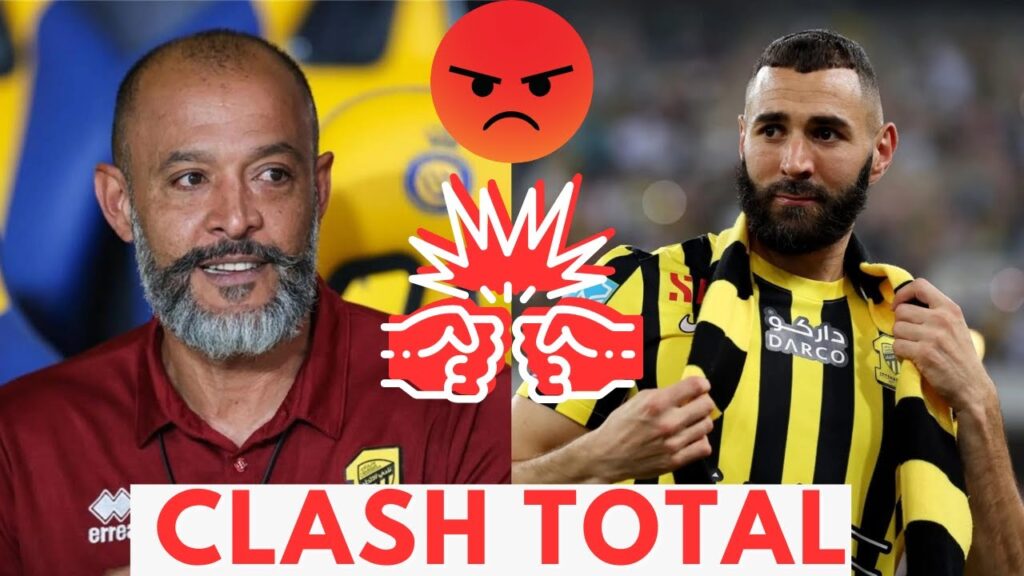 karim Benzema clash : Nuno Santo Al Ittihad karim Benzema clash : Nuno Santo Al Ittihad