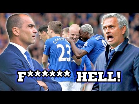'F*****g Hell!' Jose Mourinho's Outburst At Roberto Martinez After Chelsea's Defeat To Everton