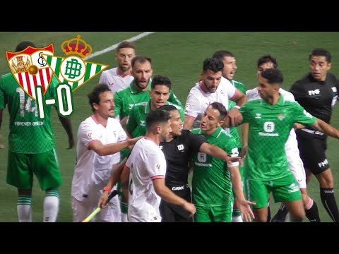 PELEA ENTRE EN EL DERBY SEVILLANO ¡FUERTE ENTRADA DE GONZALO MONTIEL!