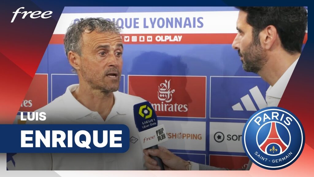 OL/PSG - L. Enrique : "Une équipe parfaite dans l'attitude" - BORD-TERRAIN