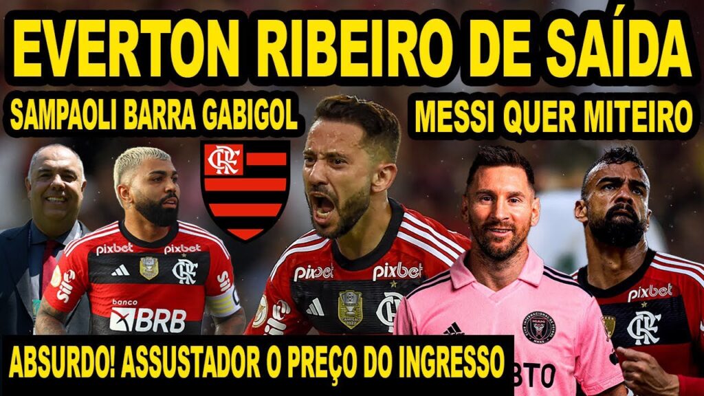 ABSURDO! DIRETORIA DO FLAMENGO VACILA COM TORCIDA! EVERTON RIBEIRO DE SAÍDA DO MENGÃO? 3 ZAGUEIROS?