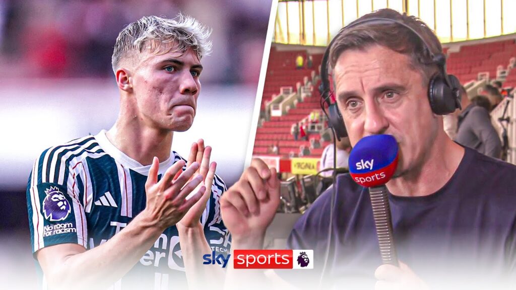 "He's at a big club he'll be judged right away!" | Gary Neville's verdict on Rasmus Højlund's debut