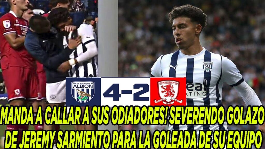 MANDA A CALLAR A SUS ODIADORES! SEVERENDO GOLAZO DE JEREMY SARMIENTO PARA LA GOLEADA DE SU EQUIPO MANDA A CALLAR A SUS ODIADORES! SEVERENDO GOLAZO DE JEREMY SARMIENTO PARA LA GOLEADA DE SU EQUIPO