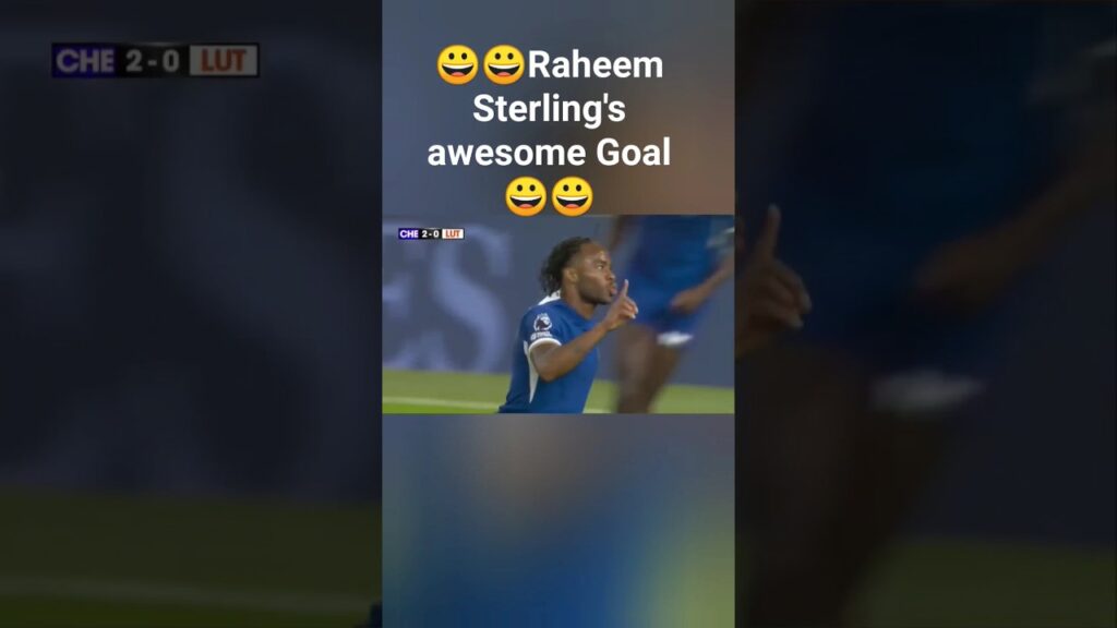 Raheem Sterling scores an amazing goal for #Chelsea #shorts #football #viral #youtubeshorts #soccer