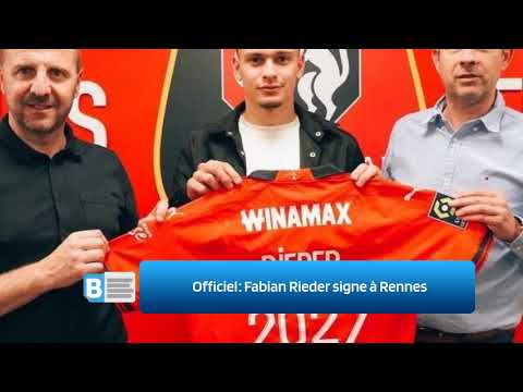 Officiel ‍   Fabian Rieder signe à Rennes