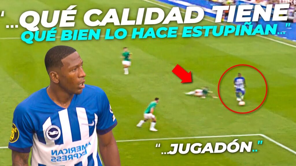 partidazo y jugadón de Pervis Estupiñan contra Newcastle