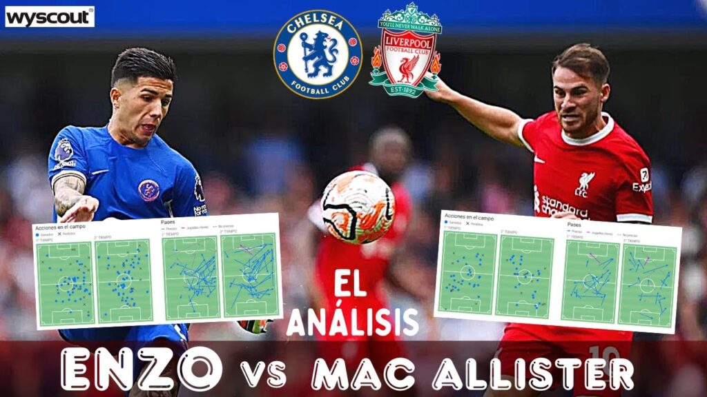 ENZO FERNÁNDEZ Y MAC ALLISTER EN EL CHELSEA-LIVERPOOL. EL ANÁLISIS A DOS CRACKS, INFORME WYSCOUT