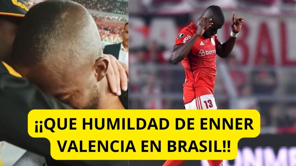 EL EMOTIVO GESTO DE ENNER VALENCIA CON ESTE HINCHA QUE VIAJO DESDE ECUADOR PARA VERLO JUGAR