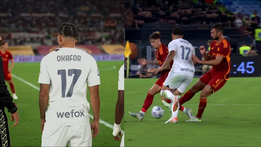 Noah Okafor vs Roma At Olimpico | Full Skills Performance