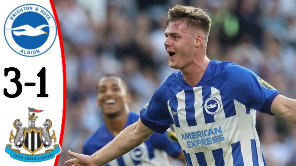 Brighton vs Newcastle 3-1 Callum Wilson Goal | Evan Ferguson hat-trick.