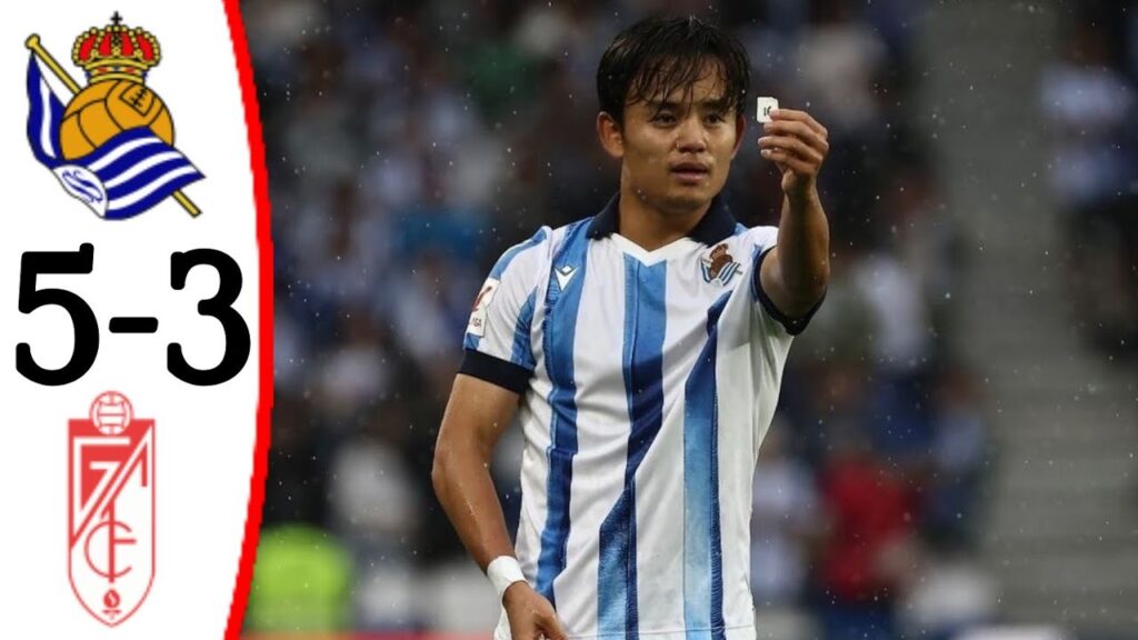 Real Sociedad vs Granada 5-3 Takefusa Kubo Goal | All Goals and Extended Highlights.