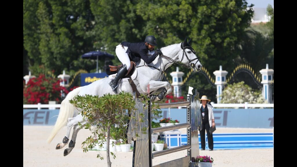 Hamad Al Kirbi & Quel Cadans Z at the President of The UAE Showjumping Cup CSIO5* 2020