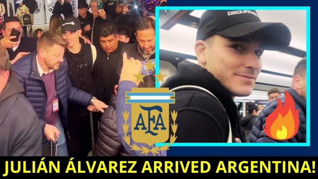⚽🔥CRAZY REACTION ON JULIÁN ÁLVAREZ'S ARRIVAL IN ARGENTINA FOR A GAME AGAINST ECUADOR! 2026 WORLD CUP