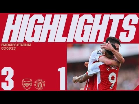 HIGHLIGHT: Arsenal 3-1 Man Utd: Rice & Jesus score in stoppage time to secure epic victory