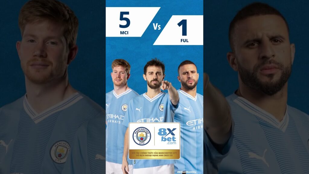 Manchester City vs Fulham l Điểm số l Premier League l Halaand Hat-Trick l 8Xbet