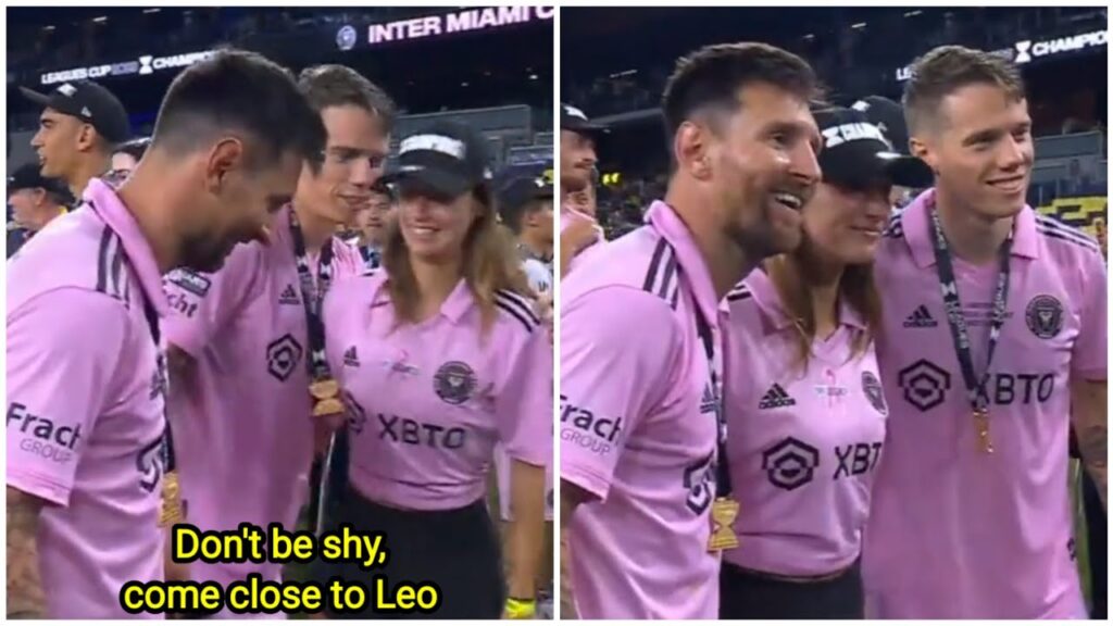 Taylor's wife's reaction when she wanted to take a photo with Lionel Messi