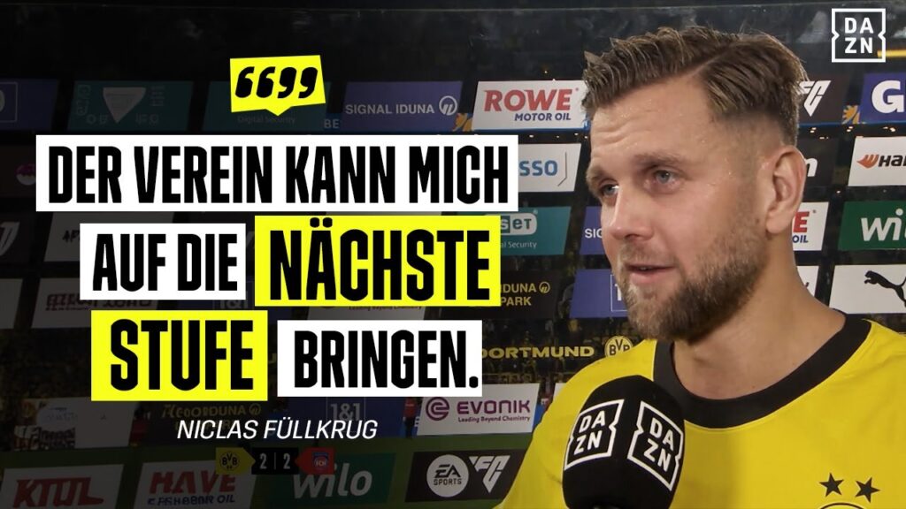 Füllkrug über sein BVB-Debüt und seinen Wechsel nach Dortmund-Heidenheim | DAZN-Interview