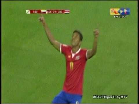 Mira el primer gol de Costa Rica ante Colombia