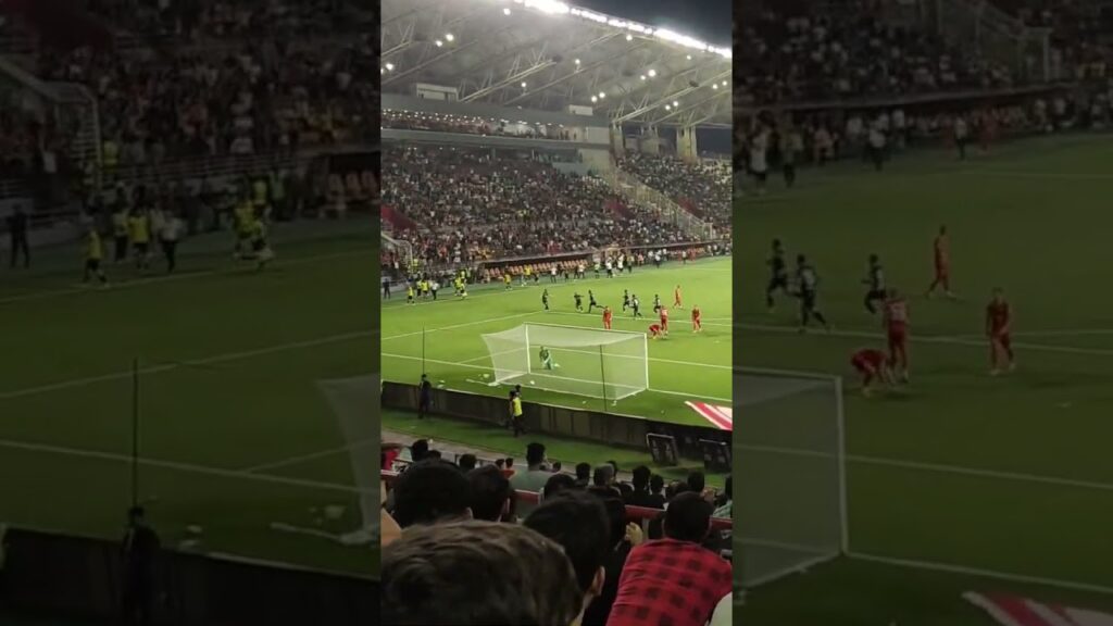 گل اول پرسپولیس به فولاد از جایگاه تماشاگران 🔥 مرتضی پورعلی گنجی