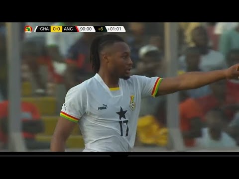 Antonine Semenyo scored a LAST MINUTE WINNER Vs Angola!