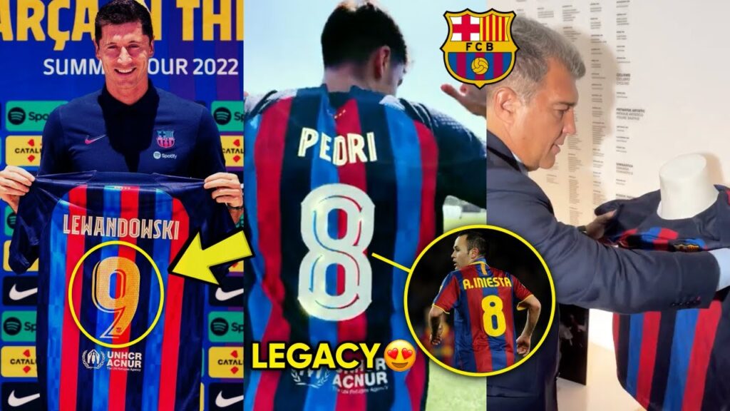 😍 Barcelona Shirt Numbers 2022–23 Confirmed ✅, Lewandowski, Raphinha, Christensen, Aubameyang ...