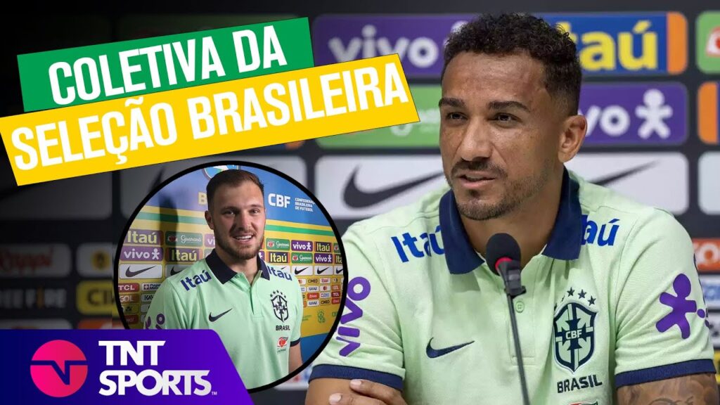 COLETIVA DA SELEÇÃO BRASILEIRA COM O LATERAL DANILO E O GOLEIRO ESTREANTE LUCAS PERRI