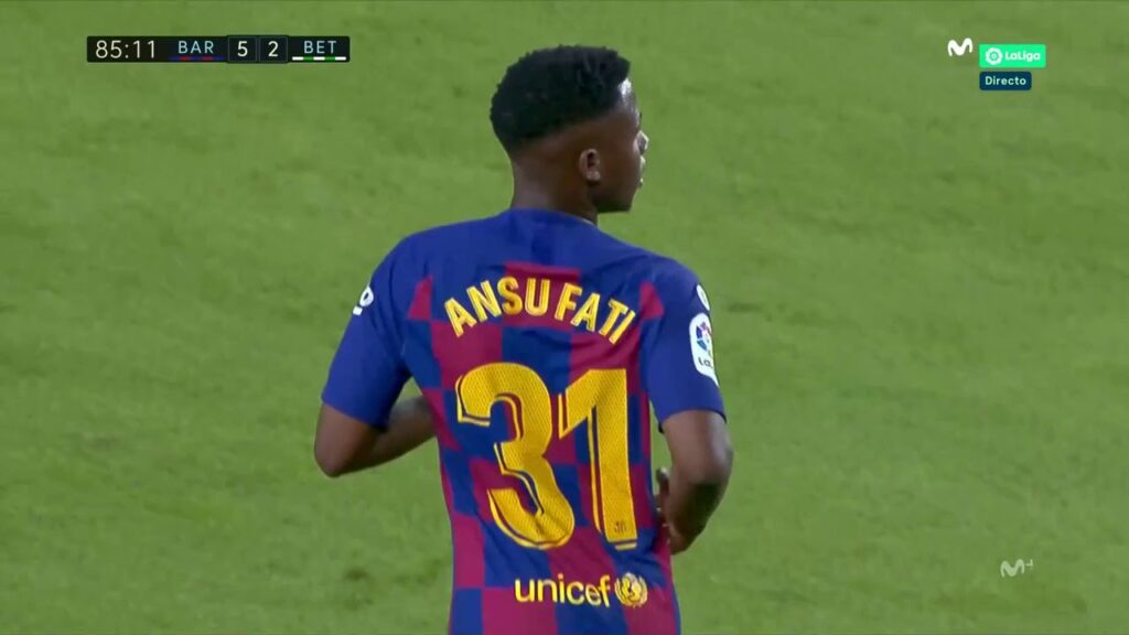 Ocasión de Ansu Fati en el FC Barcelona 5 Betis 2 | Audio: Carlos Martinez | M+Liga J2 2019
