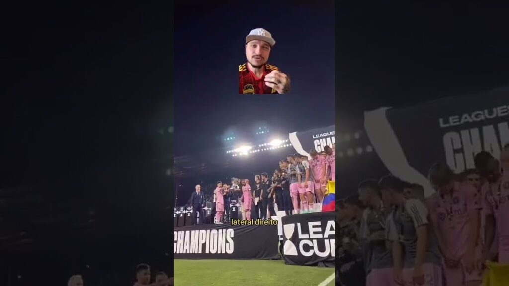 Lionel Messi presenteia DeAndre Yedlin com braçadeira de capitão após título da Leagues Cup #shorts