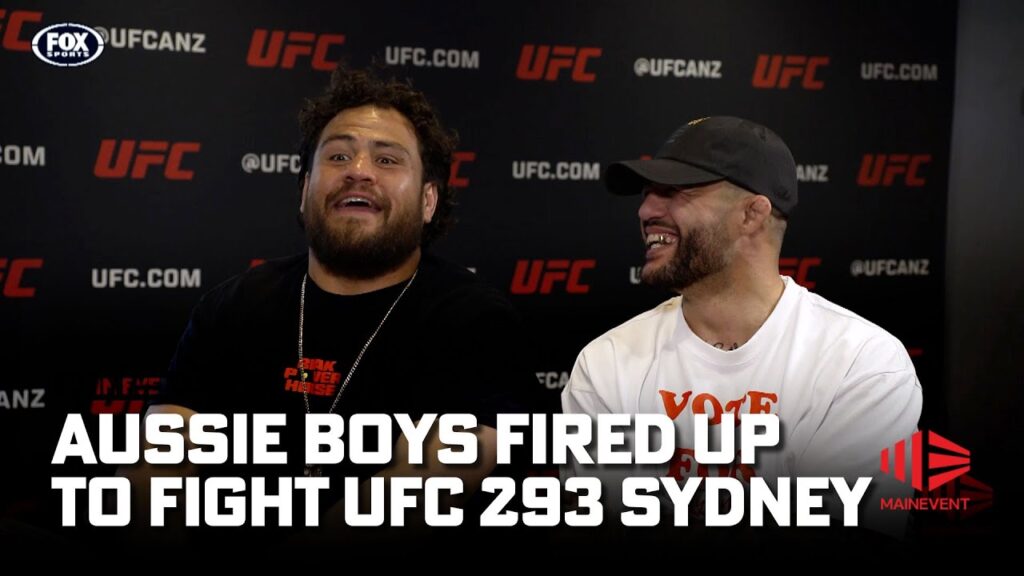😎 Tai Tuivasa & Tyson Pedro get loose ahead of thier hometown fights 🦘 | UFC 293 | Fox Sports