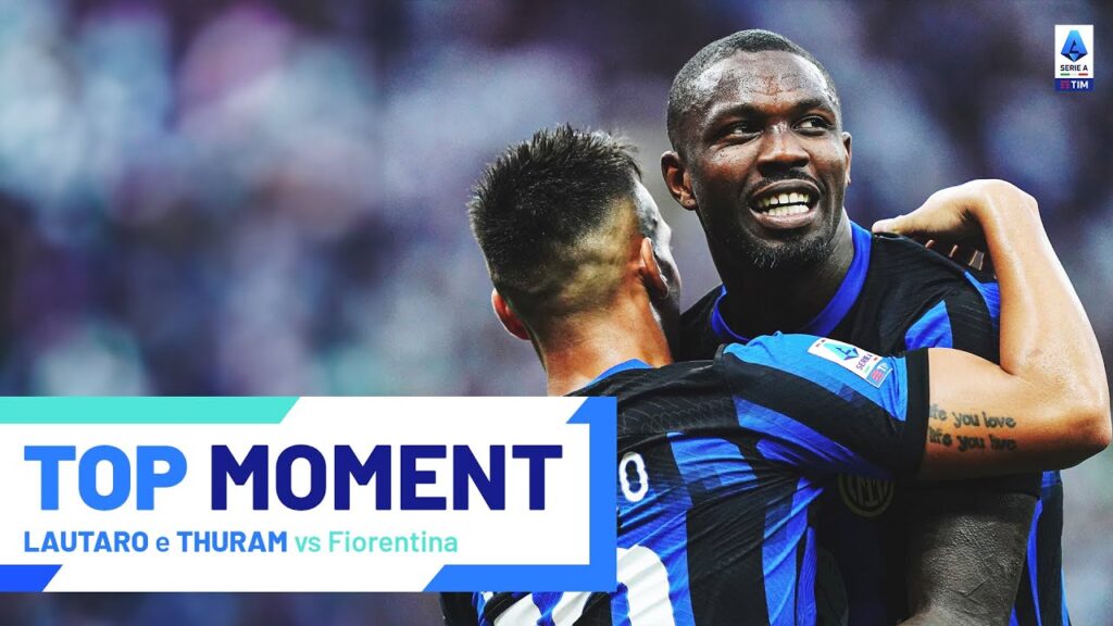 Thuram and Lautaro hit it off | Top Moment | Inter-Fiorentina | Serie A 2023/24
