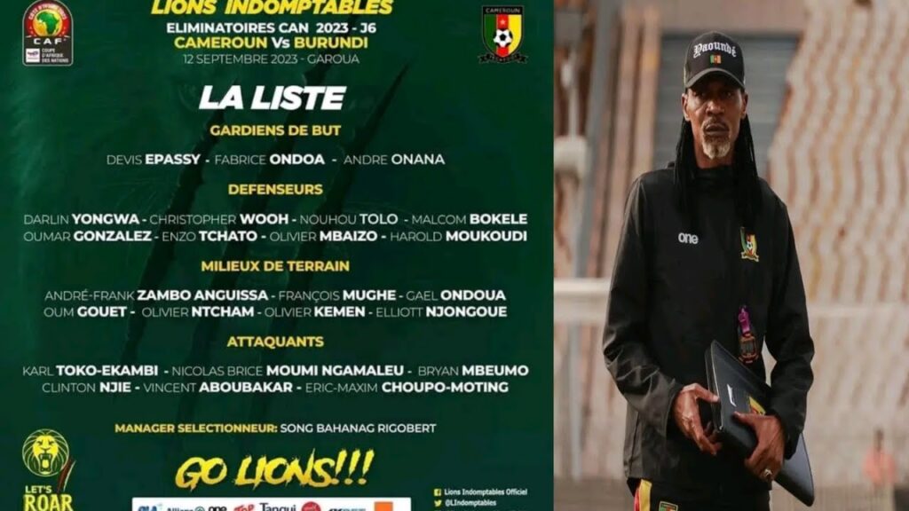 🆘 Cameroun vs Burundi : Voici LA liste des joueurs Convoqués par Le Sélectionneur Rigobert Song