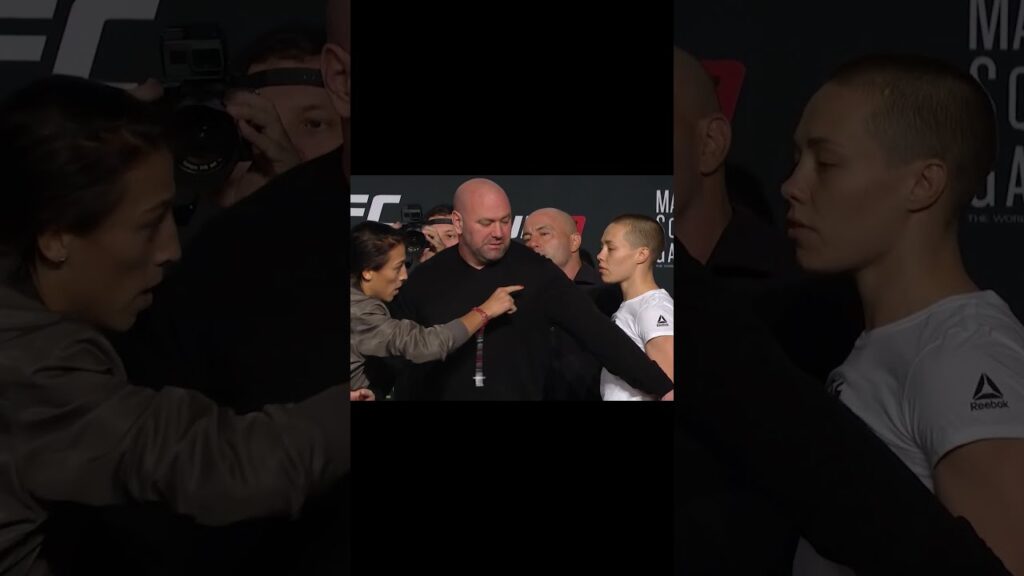 Remember this Epic Face Off Betwen Joanna Jędrzejczyk and Rose Namajunas at UFC 217?